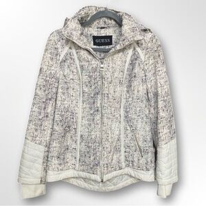 Guess Hooded Lined Stylish Thick Jacket